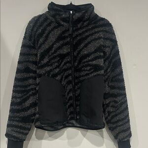 Varley Women's Zebra Print Fleece Jacket New!